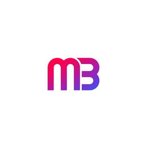 Mb Logo Design Monogram Vector 2697987 Vector Art At Vecteezy