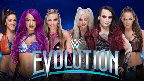 Wwe Evolution Sasha Banks Bayley And Natalya Vs The Riott Squad