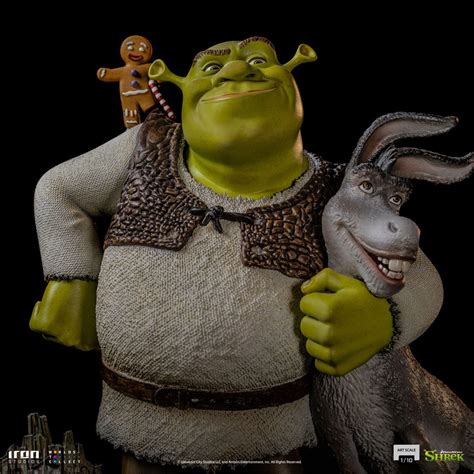 Iron Studios Shrek Donkey And The Gingerbread Man Shrek Deluxe Art 1
