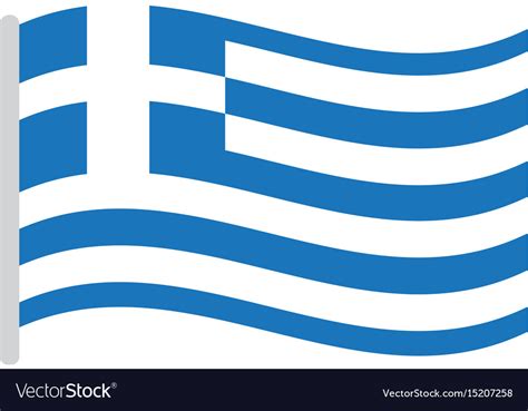 Isolated Greek Flag Royalty Free Vector Image Vectorstock