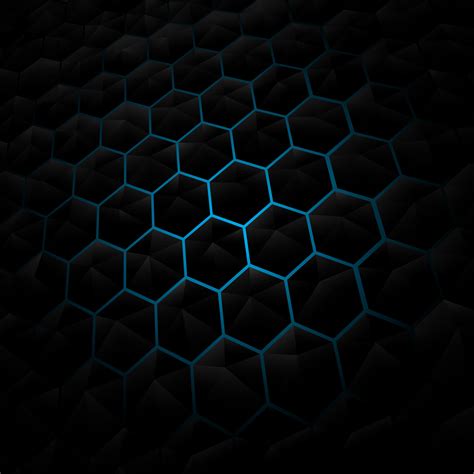 Abstract black hexagon pattern background - Download Free Vectors ...