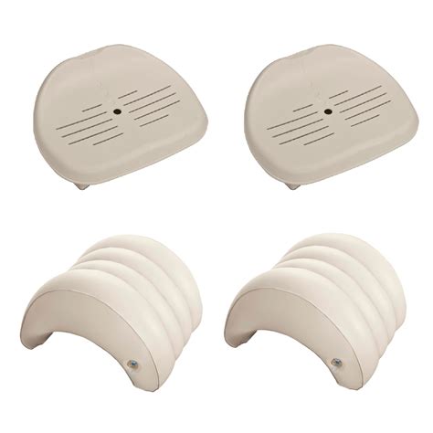 Intex Slip Resistant Hot Tub Seat 2 Pack And Inflatable Spa Headrest 2 Pack Walmart Canada