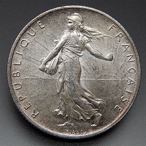 1918 France 2 Francs Nice Collectible Silver Coin Coins Silver Coins