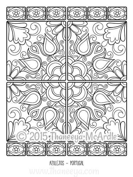 Folk Art Coloring Book Portuguese Coloring Page Coloring
