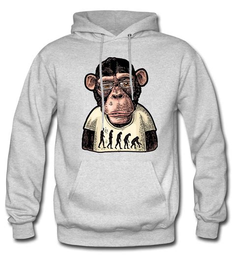 Monkeys Dressed Hoodie Sweatshirt Etsy