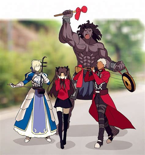 Artoria Pendragon Saber Tohsaka Rin Archer And Heracles Fate And 1