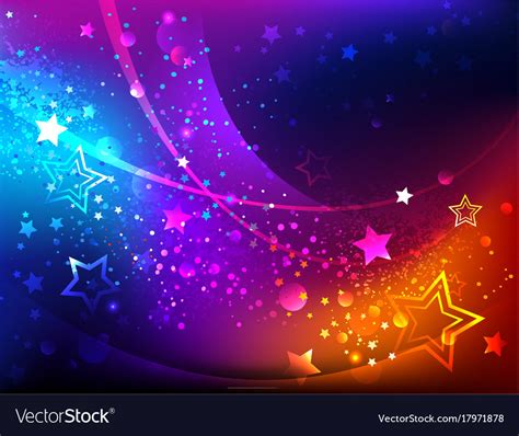 Bright Abstract Background With Stars Royalty Free Vector