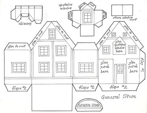 Paper Doll House Template