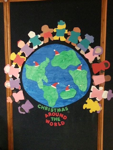Christmas Around The World Bulletin Board In My Prek Classroom