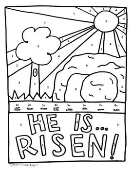 It is essential to teach our kids about christ's resurrection. Religious Easter Coloring Page by Namely Original Designs ...