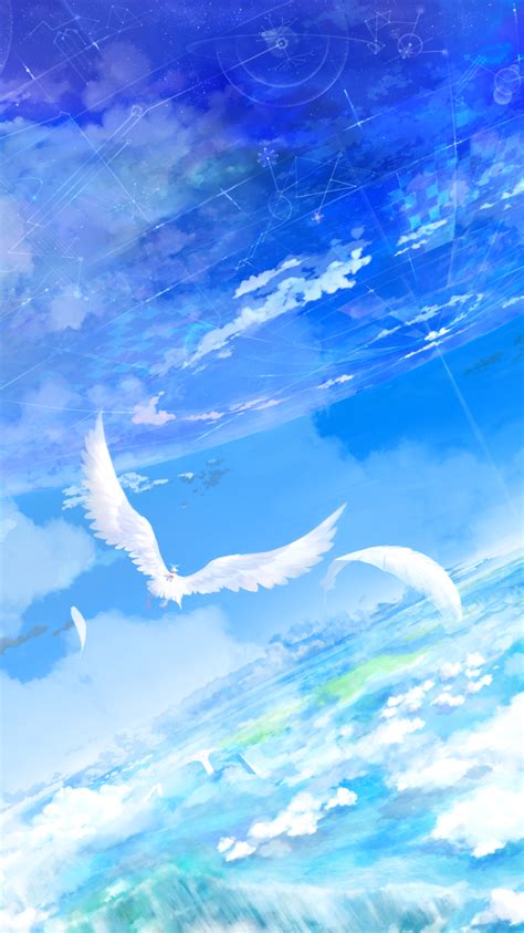 Smartphone Anime Cloud Wallpapers Wallpaper Cave