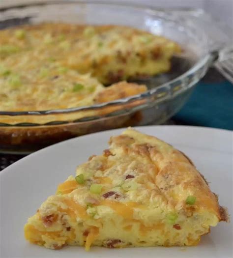 Bacon Cheddar Crustless Quiche This Delicious House