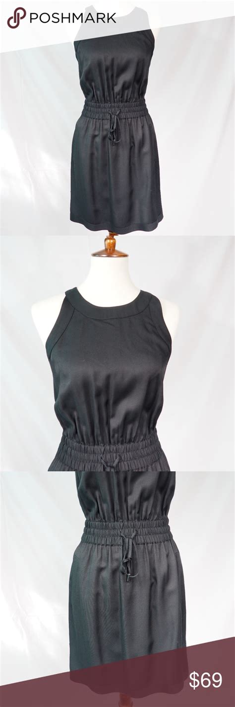 Banana Republic Black Lucia Drawstring Dress 2 Drawstring Dresses Clothes Design Fashion