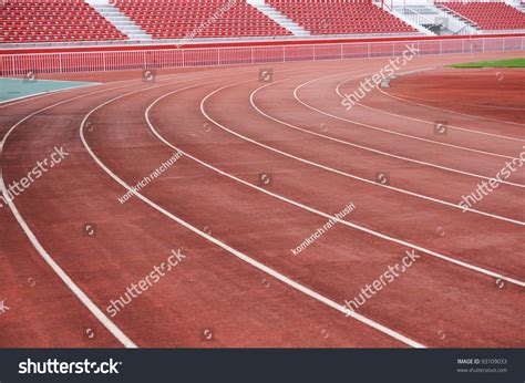 Race Track In Football Stadium Stock Photo 93109033 Shutterstock