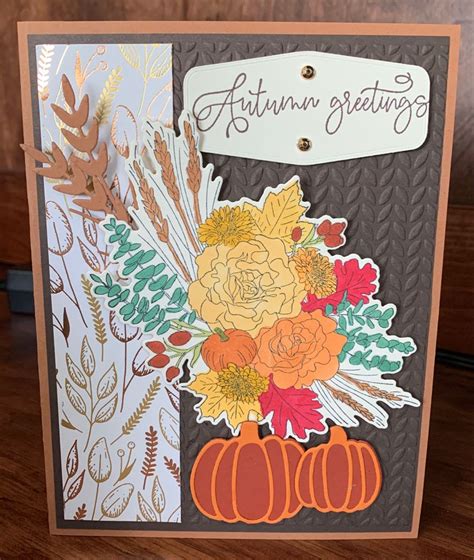 Stampin Up Autumn Greetings Birthday Card Craft Fall Cards Stampin