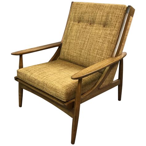 Mid Century Modern American High Back Lounge Chair For Sale At 1stdibs