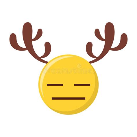 Christmas Reindeer Emoticon Emoji Stock Illustrations 191 Christmas