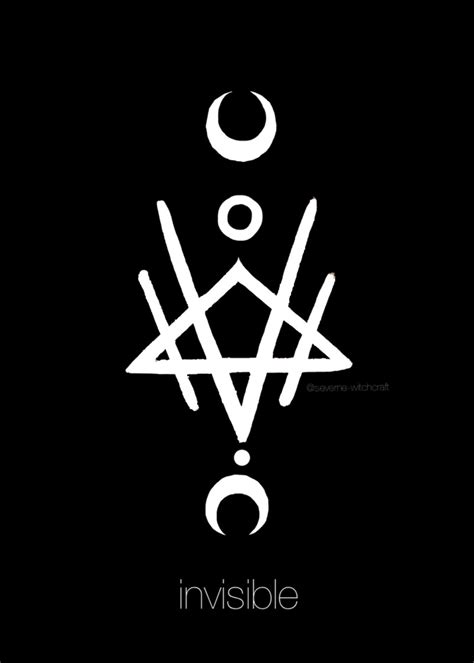 severne witchcraft “made a sigil at work today this can be used to make yourself noticed less