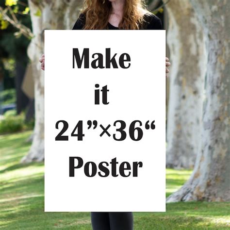 Large Poster Print One 24x36 Print Poster