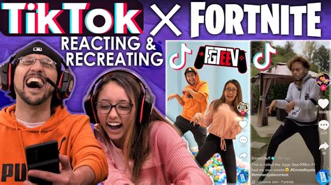 Tik Tok X Fortnite Emote Royale Contest Fgteev Reacting And Recreating Unique Dances Youtube