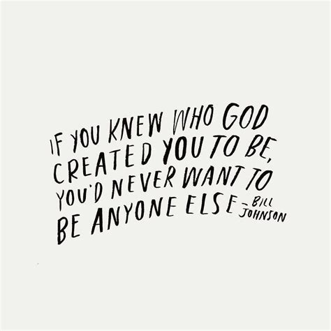 Be Who God Created You To Be
