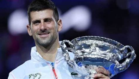 Novak Djokovic Equals Rafael Nadals Record Wins 22nd Grand Slam With