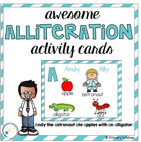 Just a few fun and easy games for any kindergarten, preschool games perfect for the revision of colors.the slides are easy to modify th. Alliteration Activity Cards | Alliteration activities ...