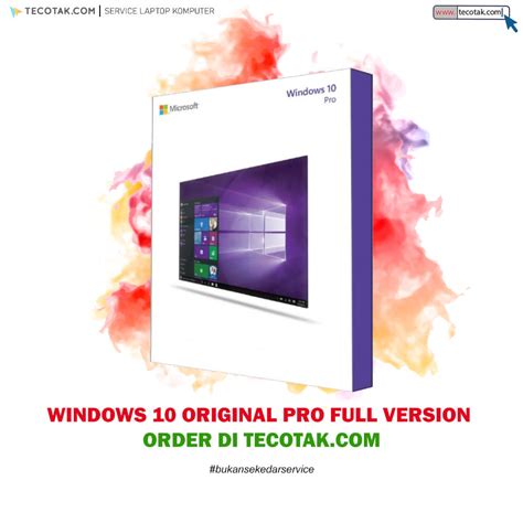 Microsoft Windows 10 Pro Edition Service Laptop Komputer Makassar