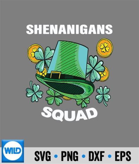 Shenanigans Squad Svg Shenanigans Squad Leprechaun Hat Saint Patricks