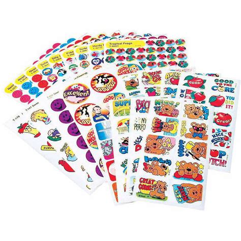 Trend Enterprises Super Assortment Sticker Pack Set Of 1000 Walmart