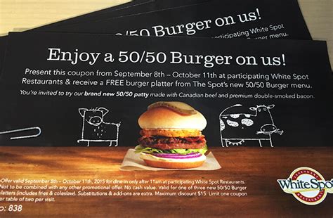 Giveaway Enter To Win Free 5050 Burgers At White Spot Linda Hoang
