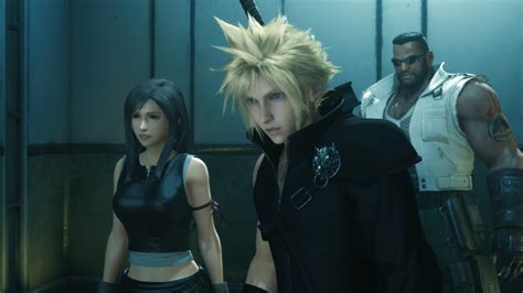 Cloud And Tifa With Advent Children Attires Final Fantasy Vii Remake