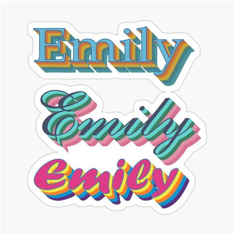 Emilyemily Name Stickers Emily Name Stickers Emily Sticker By