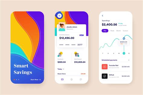 Free Bank App Concept Template Figma