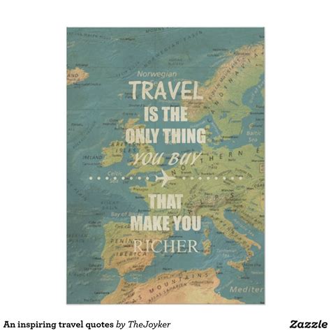 An Inspiring Travel Quotes Poster Travel Quotes Quote