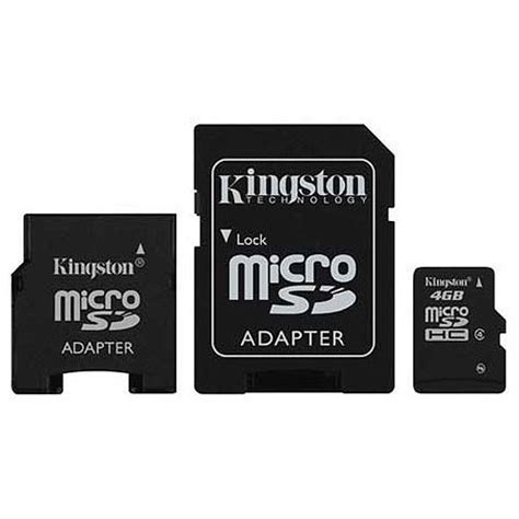 Kingston 4gb Microsdhc Memory Card With Two Adapters
