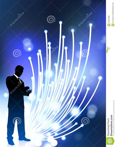 Business Communication Fiber Optic Cable Internet Stock
