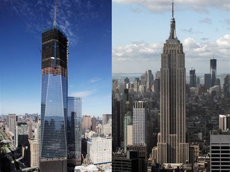 The empire state building is one of the most famous buildings in the world. World Trade Center tower surpasses Empire State - CBS News