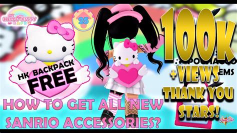 Free How To Get New Hello Kitty Backpack New Sanrio Ugc Items In My