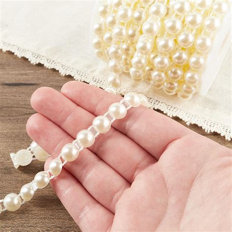 Ivory Fused String Pearl Beads Pearl Spools Bead Garlands Wedding
