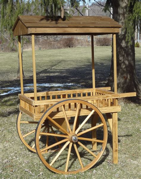 Vending Cart Large Rustic Custom Wagon Wheels