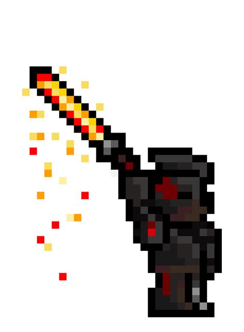 My First Time Trying Pixel Art And I Made A Terraria Character Styled