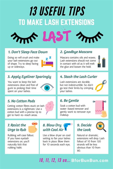 13 Useful Tips To Make Your Eyelash Extensions Last A Long Time B For Bun Bun Eyelash