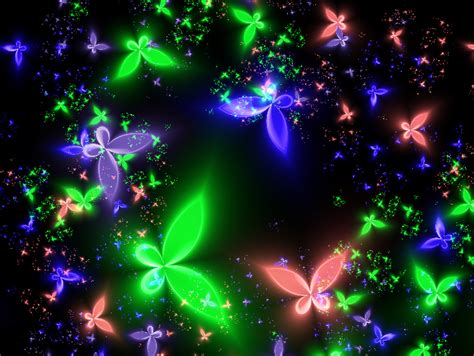 Neon Butterflies By Detani On Deviantart