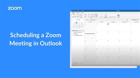 How To Schedule A Zoom Meeting In Outlook Youtube