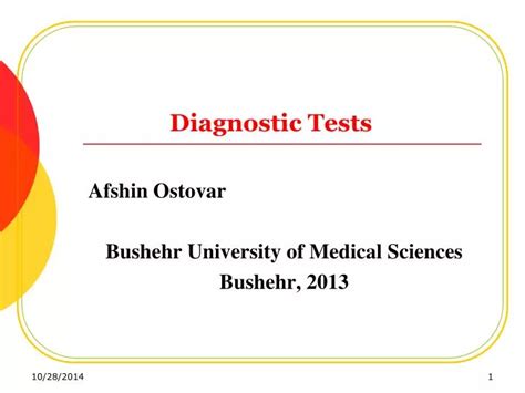 Ppt Diagnostic Tests Powerpoint Presentation Free Download Id5953254