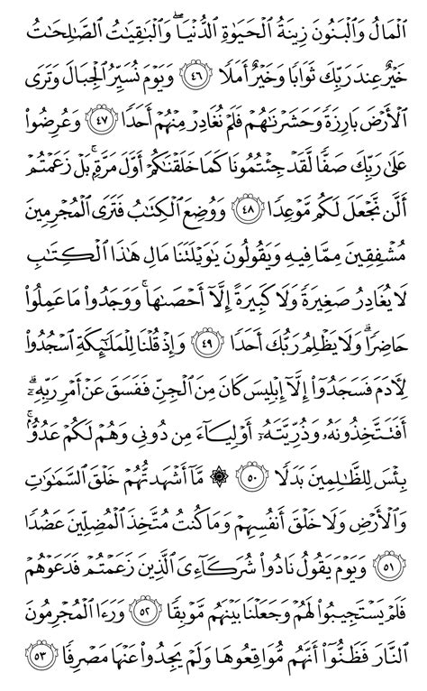 Muka Surat Surah Al Waqiah Dalam Al Quran Muka Surat Surah Al Kahfi