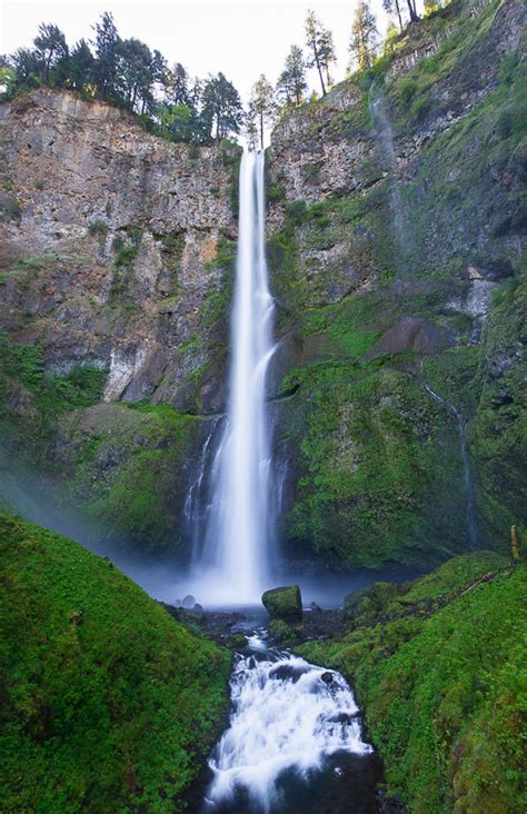 Multnomah Falls Multnomah County Oregon Northwest Waterfall Survey