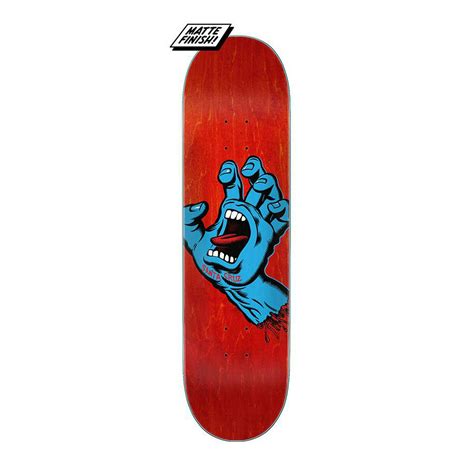 Santa Cruz Screaming Hand 80 Skateboard Deck Red Boardworld Store