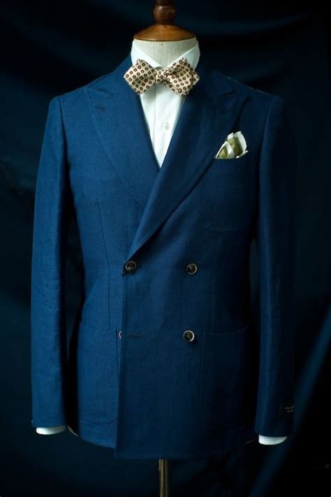 ethandesu 3 patch linen double breasted coat ring jacket at the armoury well dressed men